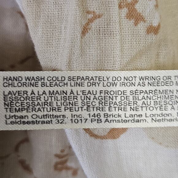 Intimately Free People Sundown Romper Boho Studded Jumper Tiered Beige Sheer XS - Picture 15 of 16